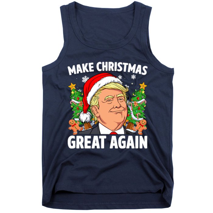 Trump Make Christmas Great Again Ugly Christmas Sweaters Tank Top