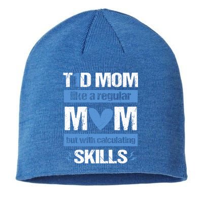 T1d Mom Calculating Skills Type 1 Diabetes Awareness Meaningful Gift Sustainable Beanie