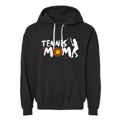 Tennis Mom Cute Tennis Gift Garment-Dyed Fleece Hoodie