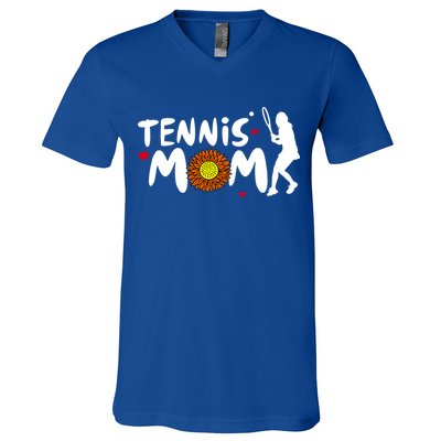 Tennis Mom Cute Tennis Gift V-Neck T-Shirt