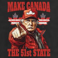 Trump Make Canada 51st State Adult Drive Performance Visor