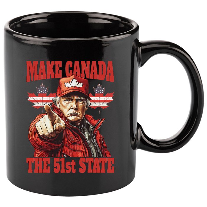 Trump Make Canada 51st State 11oz C Handle Ceramic Mug