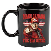 Trump Make Canada 51st State 11oz C Handle Ceramic Mug