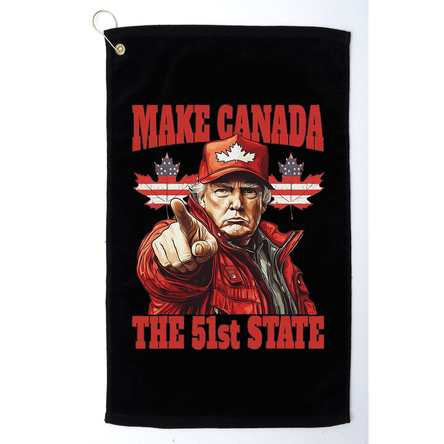 Trump Make Canada 51st State Golf Towel