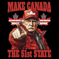 Trump Make Canada 51st State Wool Snapback Cap