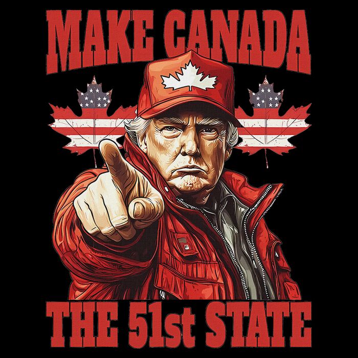 Trump Make Canada 51st State Wool Snapback Cap