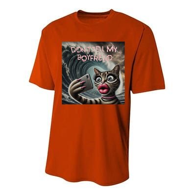 Tsunami Mommy Cat Meme Funny Dark Humor Cat Design Performance Sprint T-Shirt