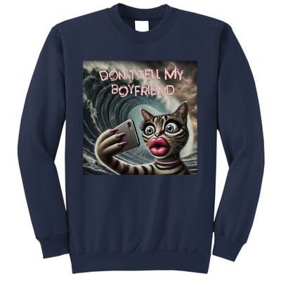 Tsunami Mommy Cat Meme Funny Dark Humor Cat Design Sweatshirt