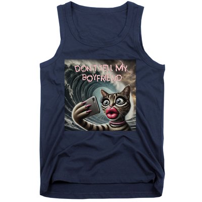 Tsunami Mommy Cat Meme Funny Dark Humor Cat Design Tank Top