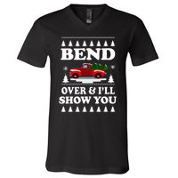 Todd Margo Couples Ugly Christmas Vacation I'll Show You V-Neck T-Shirt