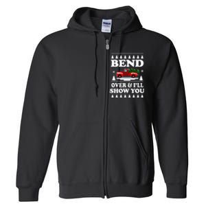 Todd Margo Couples Ugly Christmas Vacation I'll Show You Full Zip Hoodie