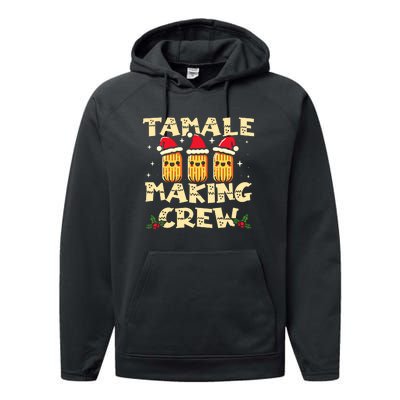 Tamale Making Crew Christmas Mexican Funny Performance Fleece Hoodie