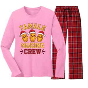 Tamale Making Crew Tamale Season Mexican Christmas Women's Long Sleeve Flannel Pajama Set 