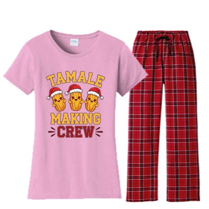 Tamale Making Crew Tamale Season Mexican Christmas Women's Flannel Pajama Set