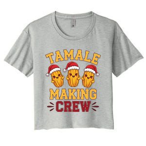 Tamale Making Crew Tamale Season Mexican Christmas Women's Crop Top Tee