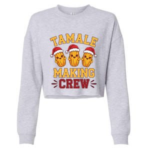 Tamale Making Crew Tamale Season Mexican Christmas Cropped Pullover Crew