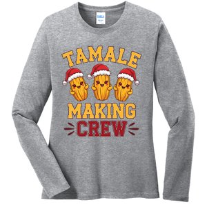 Tamale Making Crew Tamale Season Mexican Christmas Ladies Long Sleeve Shirt