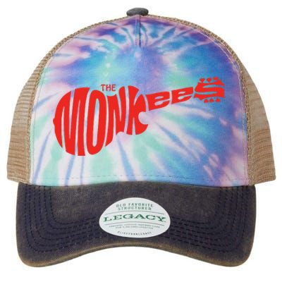 The Monkees Classic Red Guitar Logo White Legacy Tie Dye Trucker Hat