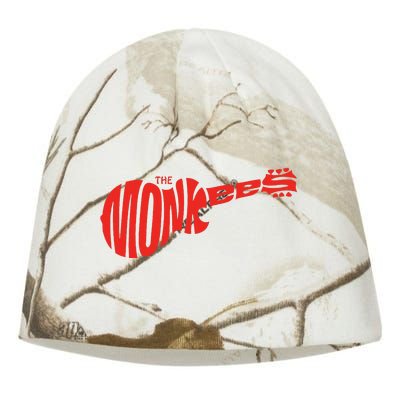 The Monkees Classic Red Guitar Logo White Kati - Camo Knit Beanie