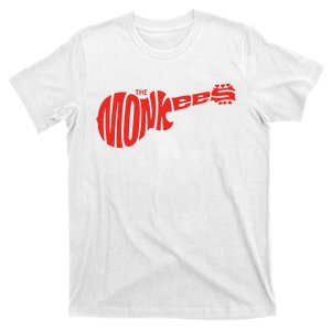 The Monkees Classic Red Guitar Logo White T-Shirt