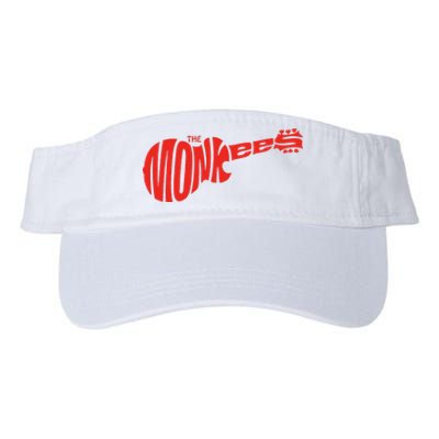 The Monkees Classic Red Guitar Logo White Valucap Bio-Washed Visor