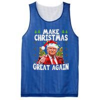 Trump Make Christmas Great Again Ugly Sweater Mesh Reversible Basketball Jersey Tank