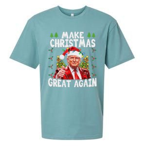 Trump Make Christmas Great Again Ugly Sweater Sueded Cloud Jersey T-Shirt