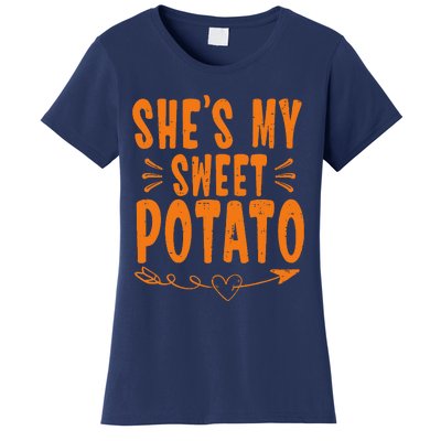 Thanksgiving Matching Couple SheS My Sweet Potato I Yam Women's T-Shirt