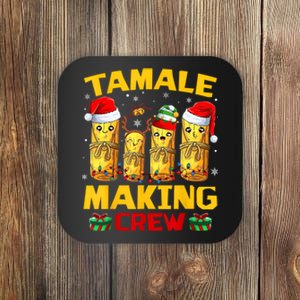 Tamale Making Crew Tamale Season Funny Mexican Christmas Coaster