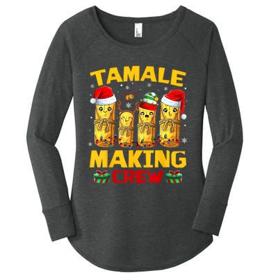 Tamale Making Crew Tamale Season Funny Mexican Christmas Women's Perfect Tri Tunic Long Sleeve Shirt