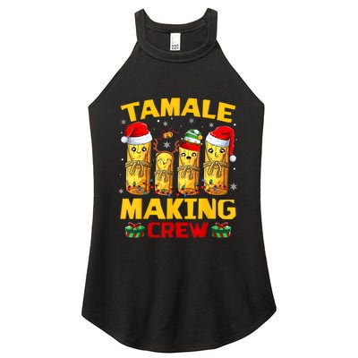 Tamale Making Crew Tamale Season Funny Mexican Christmas Women's Perfect Tri Rocker Tank