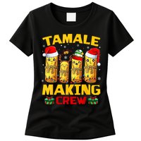 Tamale Making Crew Tamale Season Funny Mexican Christmas Women's T-Shirt