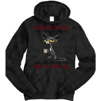 Touch My Coffee I Will Slap You So Hard Funny Angry Cat Tie Dye Hoodie