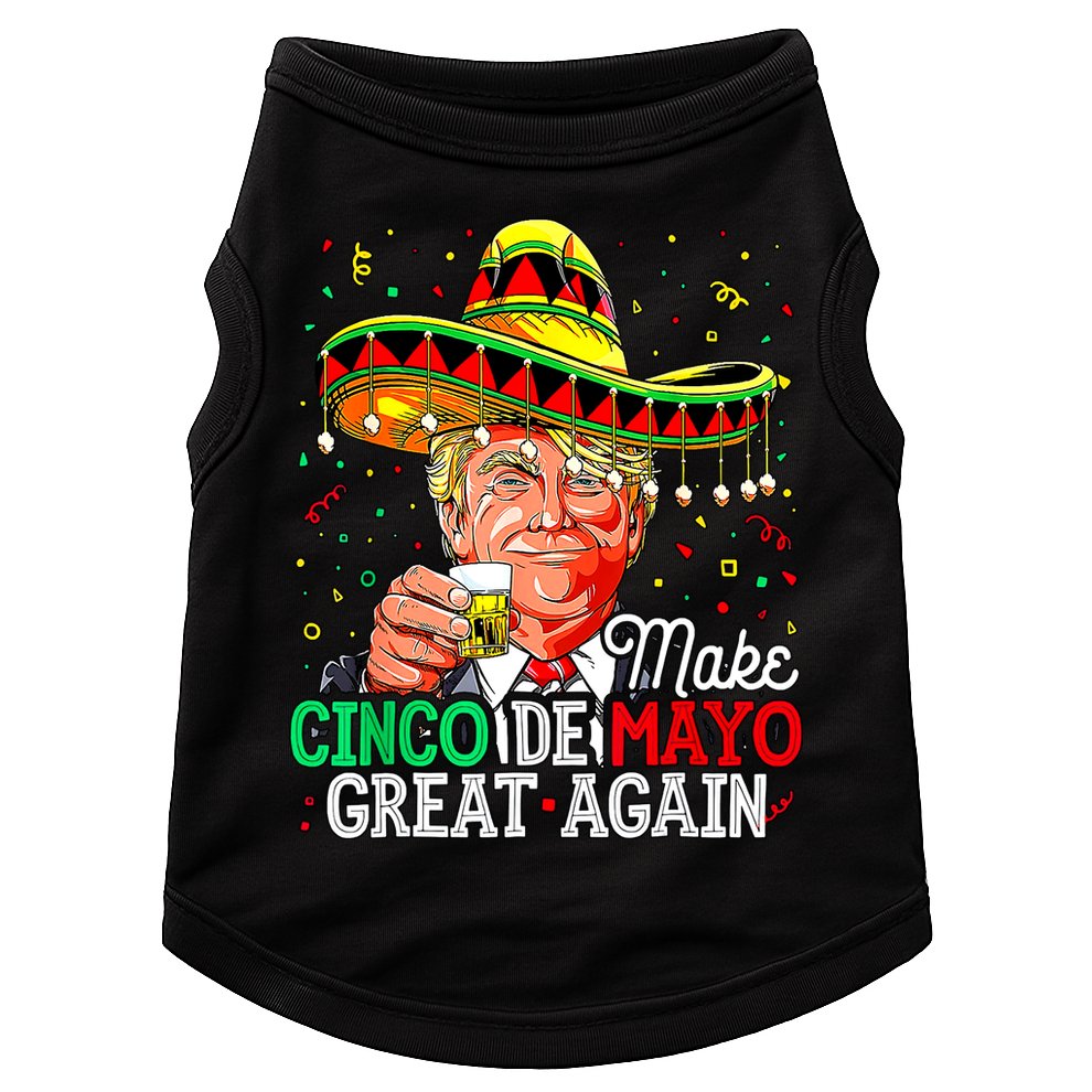 Trump Make Cinco De Mayo Great Again Doggie Tank