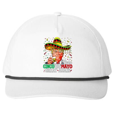 Trump Make Cinco De Mayo Great Again Snapback Five-Panel Rope Hat