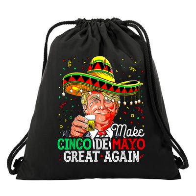 Trump Make Cinco De Mayo Great Again Drawstring Bag