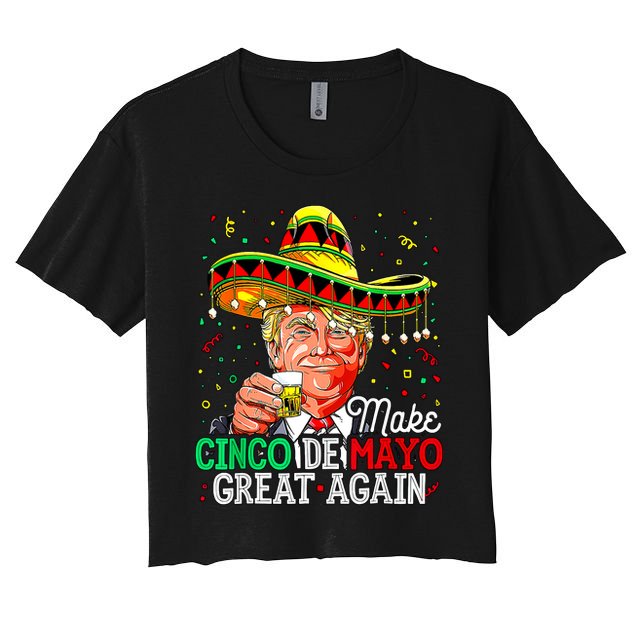 Trump Make Cinco De Mayo Great Again Crop Top
