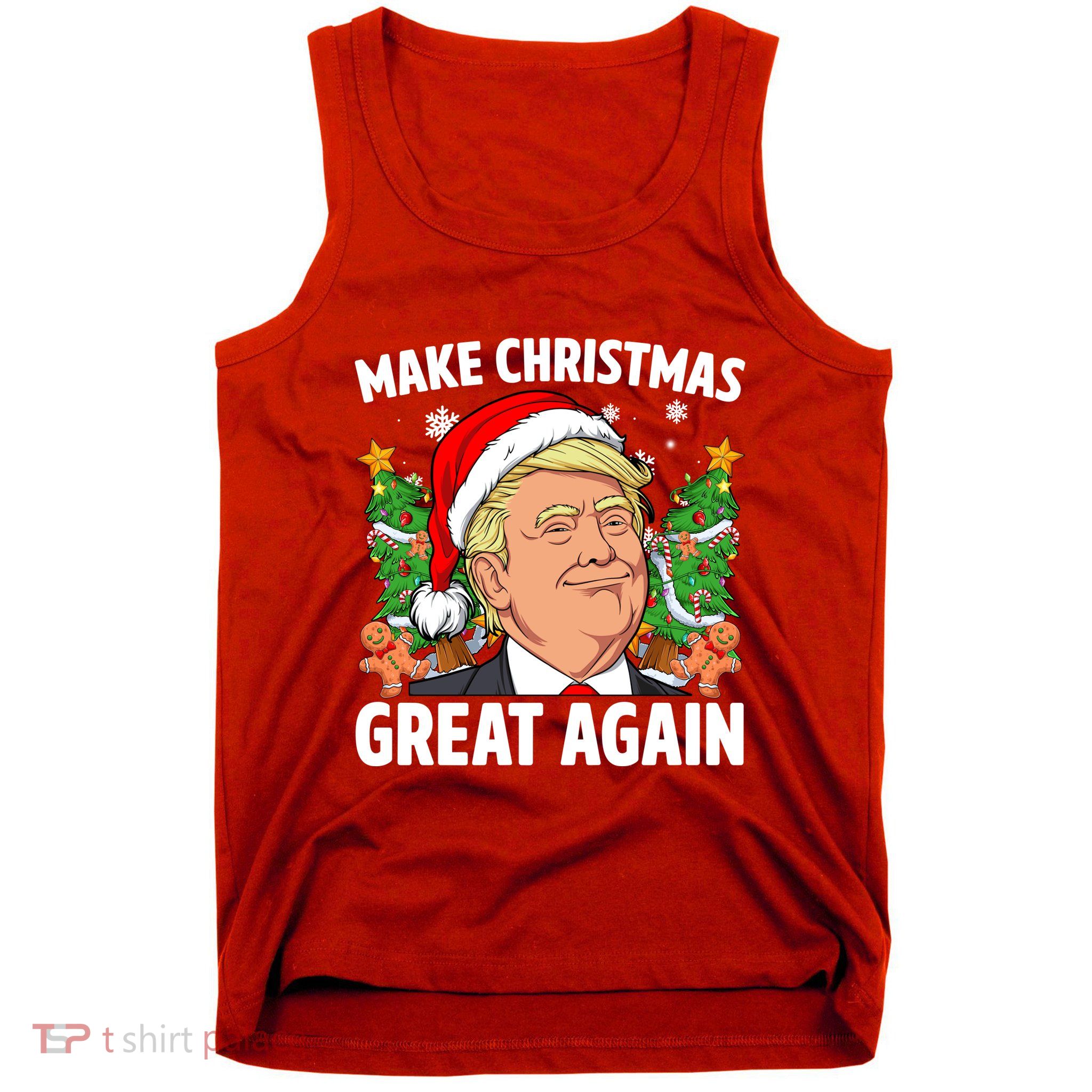 Trump Make Christmas Great Again Ugly Christmas Sweaters Tank Top