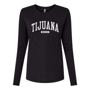 Tijuana Mexico College University Style Womens Cotton Relaxed Long Sleeve T-Shirt