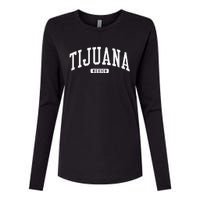 Tijuana Mexico College University Style Womens Cotton Relaxed Long Sleeve T-Shirt