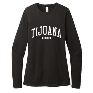 Tijuana Mexico College University Style Womens CVC Long Sleeve Shirt