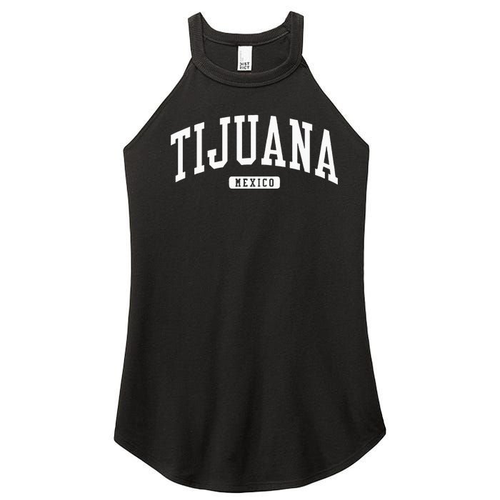 Tijuana Mexico College University Style Women's Perfect Tri Rocker Tank