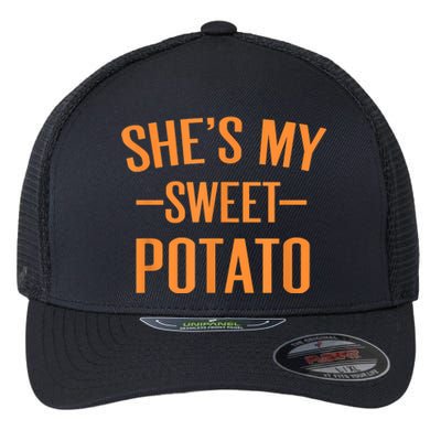 Thanksgiving Matching Couples She's My Sweet Potato I Yam Flexfit Unipanel Trucker Cap