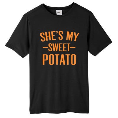 Thanksgiving Matching Couples She's My Sweet Potato I Yam Tall Fusion ChromaSoft Performance T-Shirt