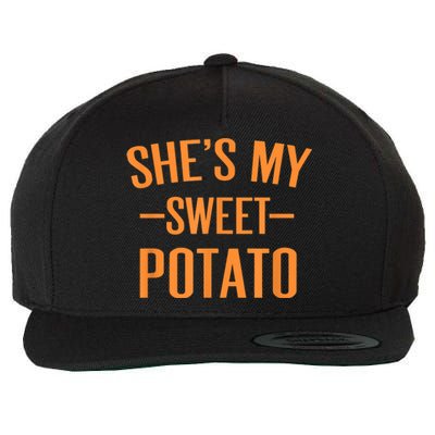 Thanksgiving Matching Couples She's My Sweet Potato I Yam Wool Snapback Cap