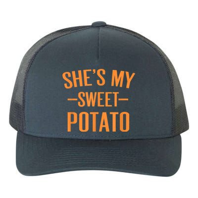 Thanksgiving Matching Couples She's My Sweet Potato I Yam Yupoong Adult 5-Panel Trucker Hat