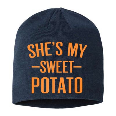 Thanksgiving Matching Couples She's My Sweet Potato I Yam Sustainable Beanie