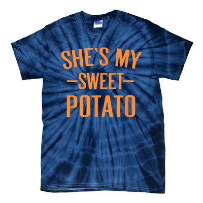 Thanksgiving Matching Couples She's My Sweet Potato I Yam Tie-Dye T-Shirt