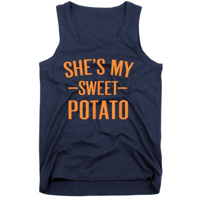 Thanksgiving Matching Couples She's My Sweet Potato I Yam Tank Top