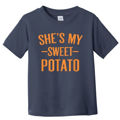 Thanksgiving Matching Couples She's My Sweet Potato I Yam Toddler T-Shirt